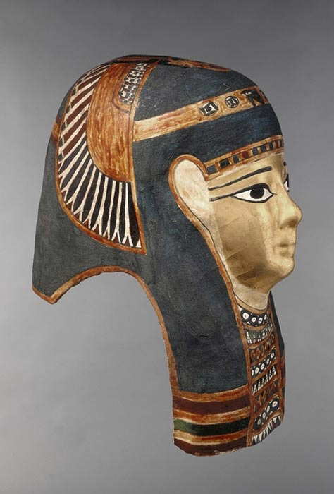 ancient Egyptian cartonnage mask