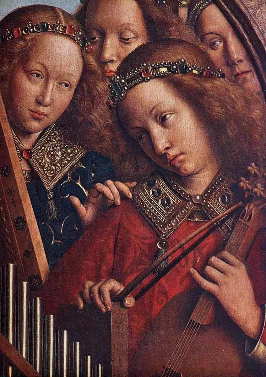 angels making music