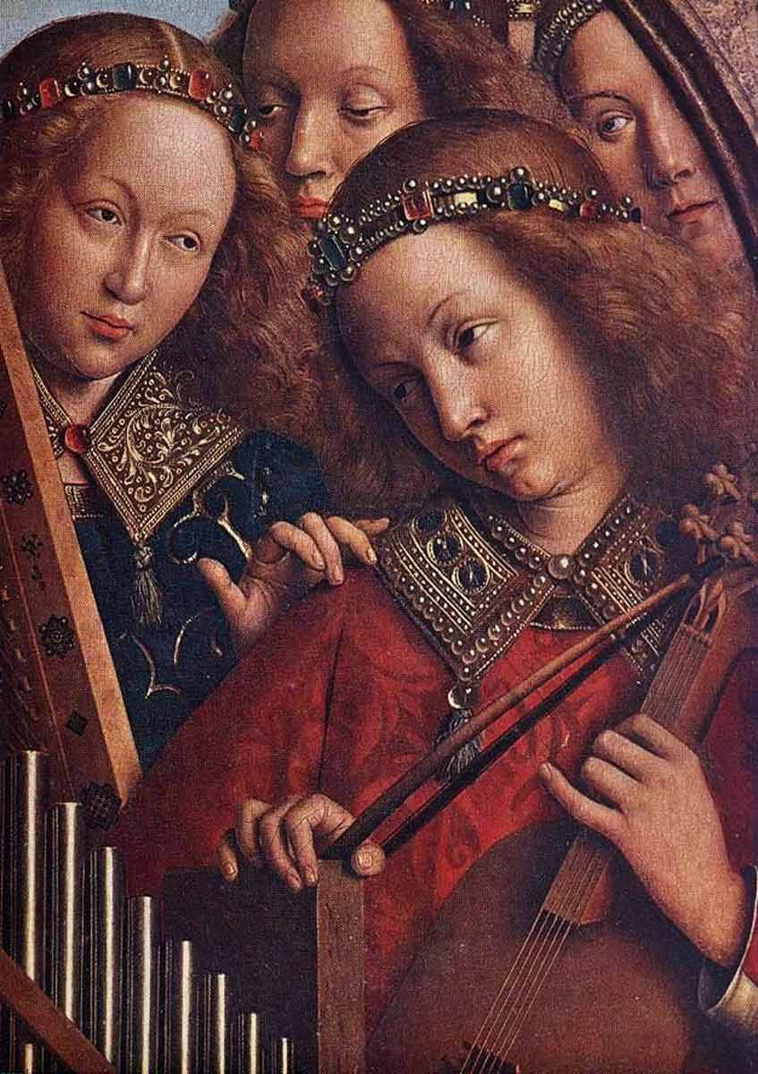 angels making music