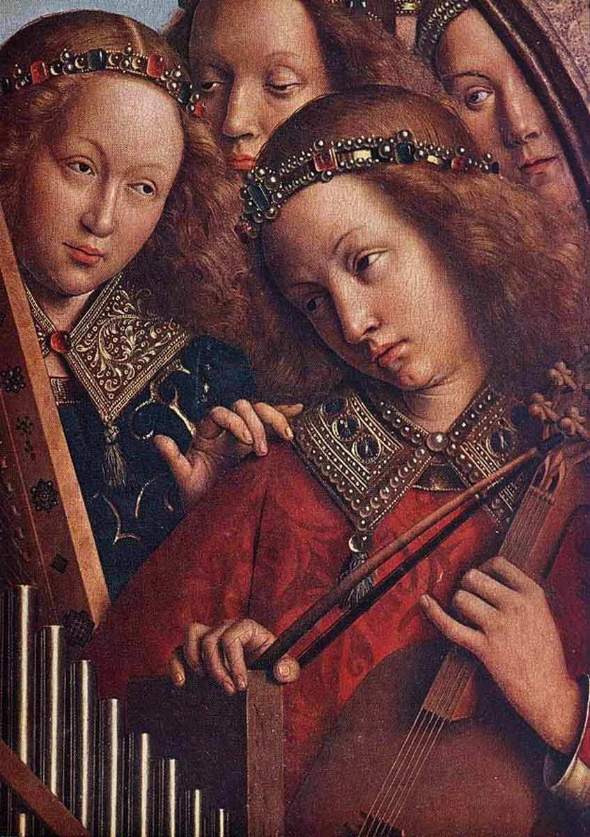 angels making music