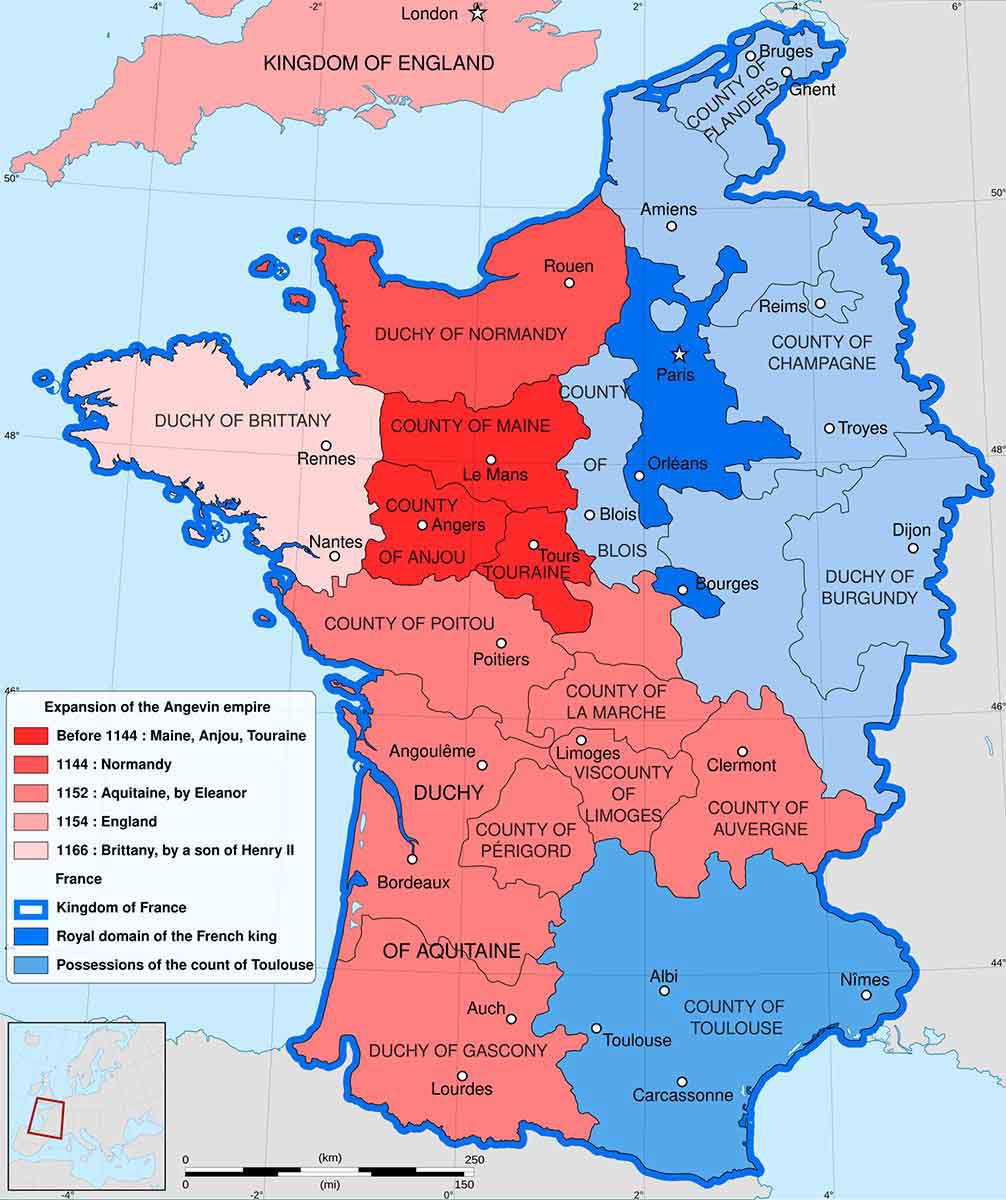 angevin empire map