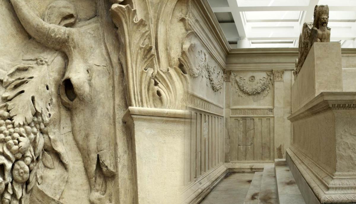 ara pacis interior ox skulls