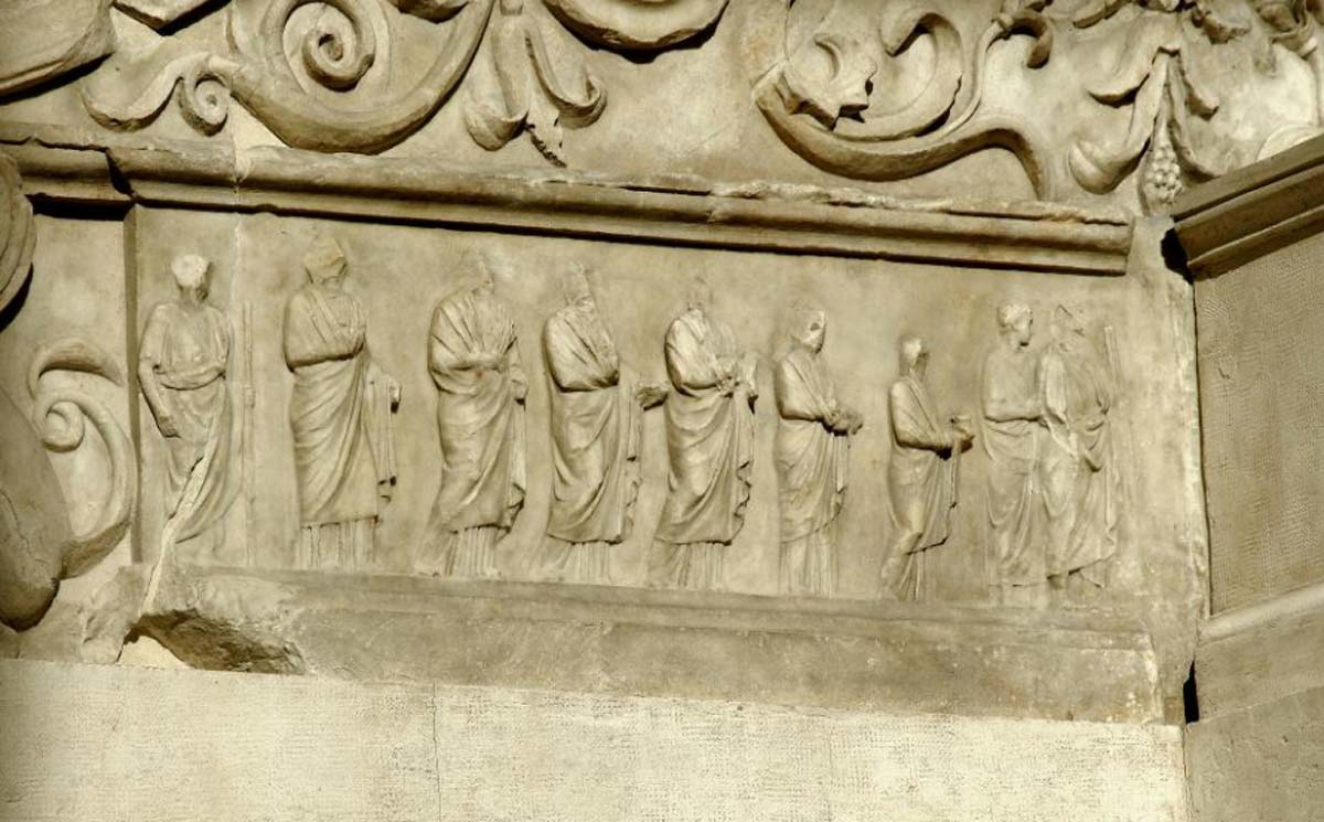 ara pacis procession vestals