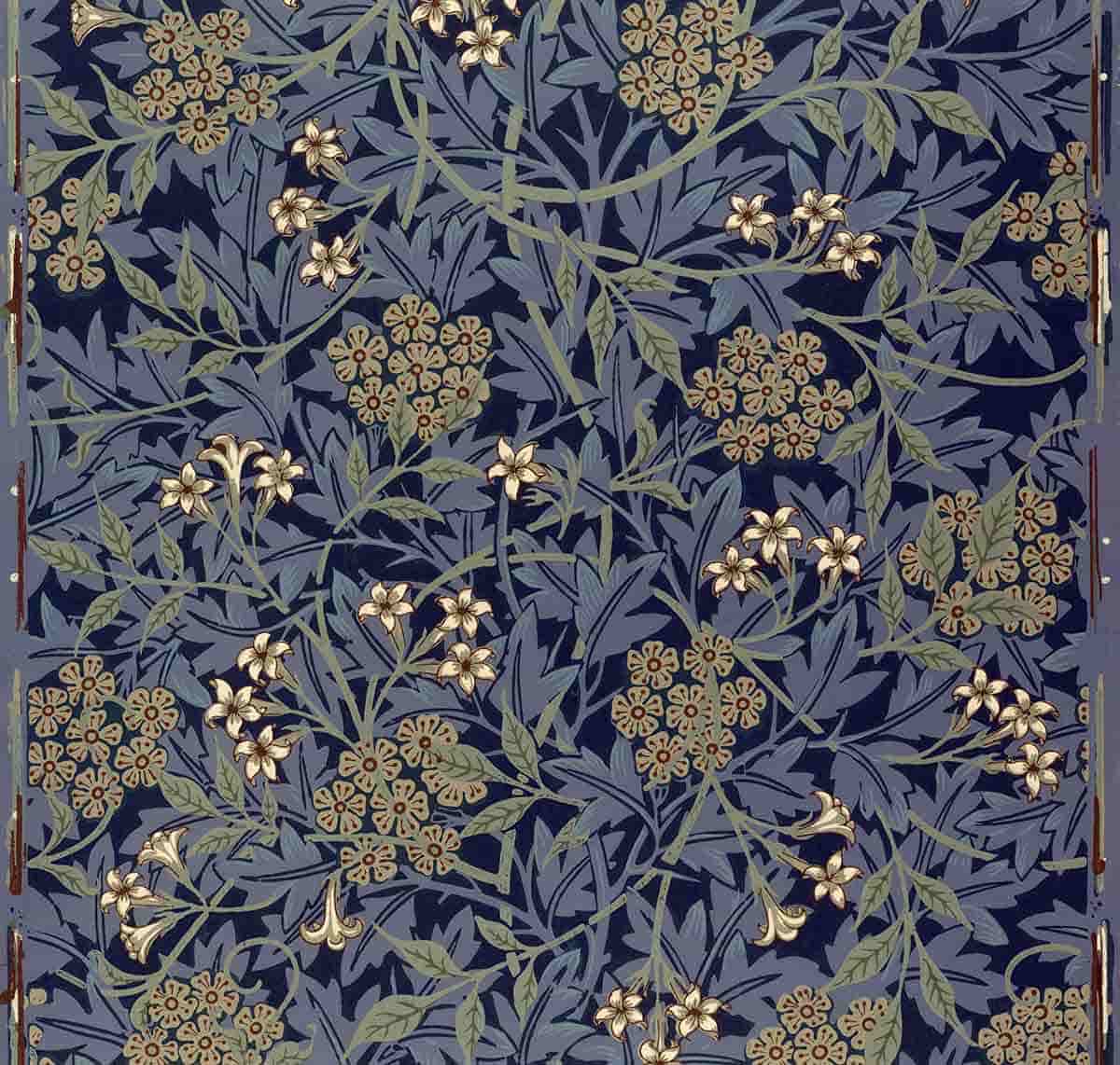 arts and crafts movement jasmine wallpaper 1872