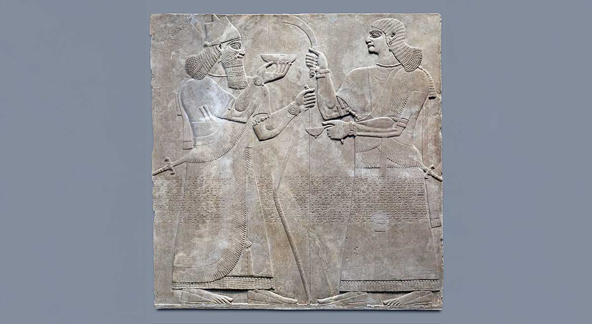 assyrian relief king ashurbanipal ii metropolitan museum art