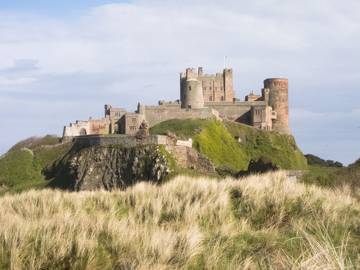 bamburgh castle northumberland england