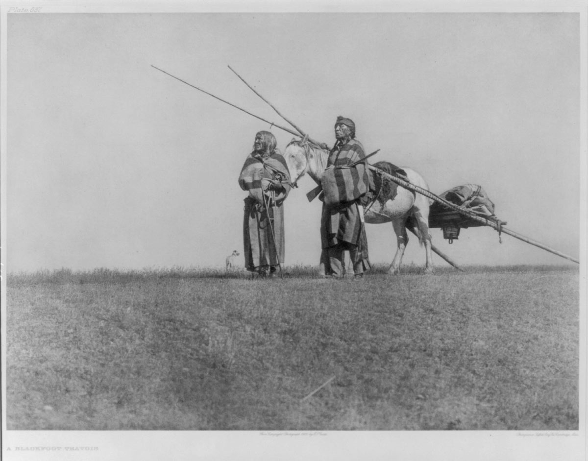 blackfoot first nation couple horse