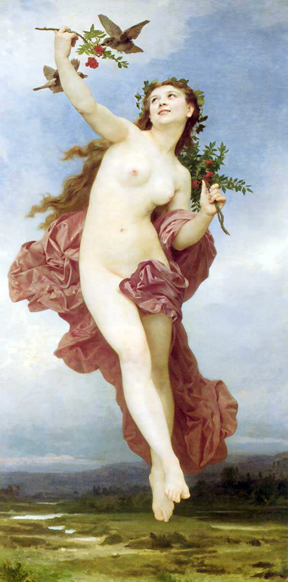 bouguereau hemera goddess daytime primordial gods