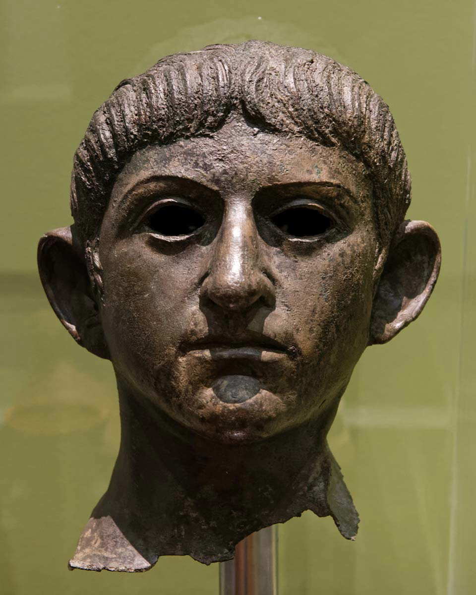 bronze head emperor claudius