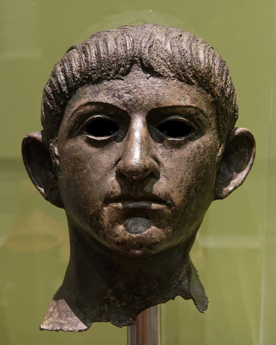 bronze head emperor claudius