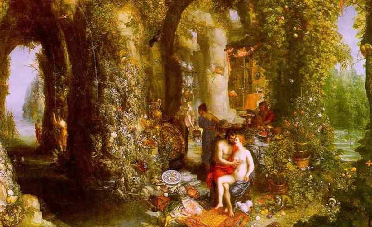 brueghel fantastic cave odysseus calypso painting