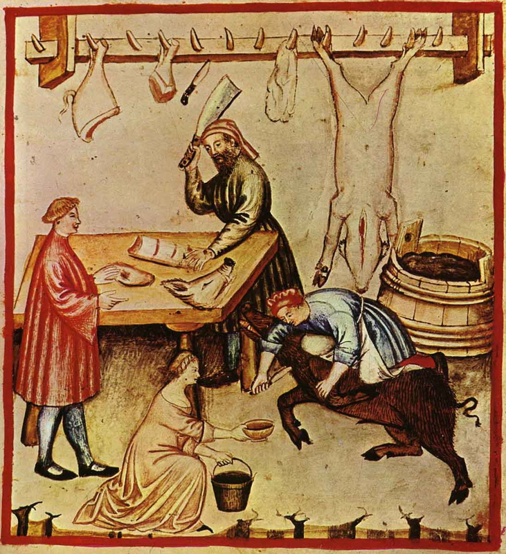 butchers shop medieval food