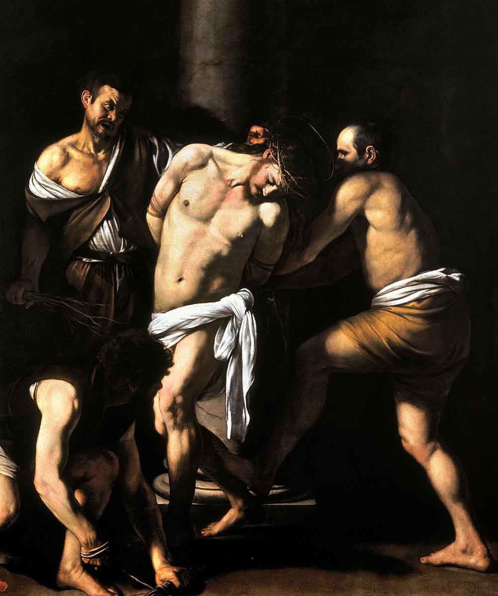 caravaggio flagellation painting