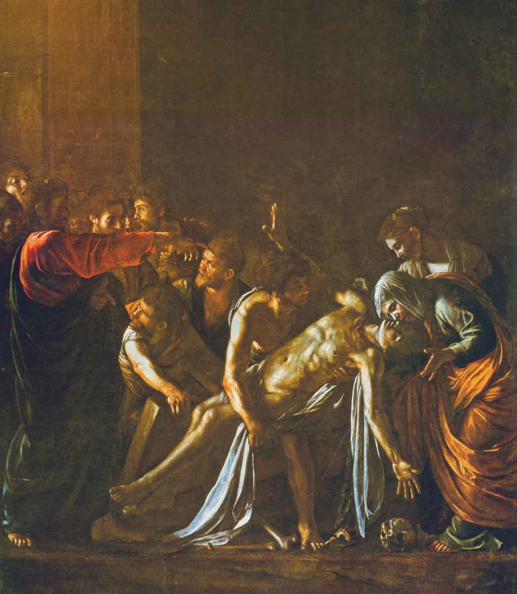 caravaggio painting lazarus
