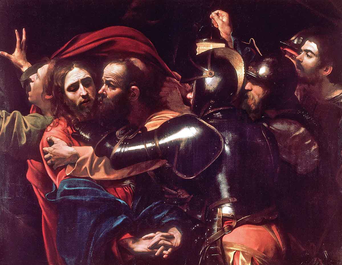 caravaggio painting taking of christ