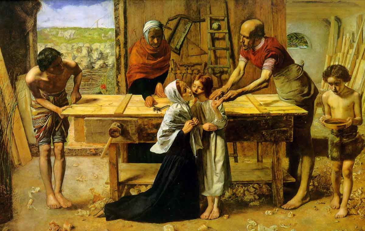 christ parents millais