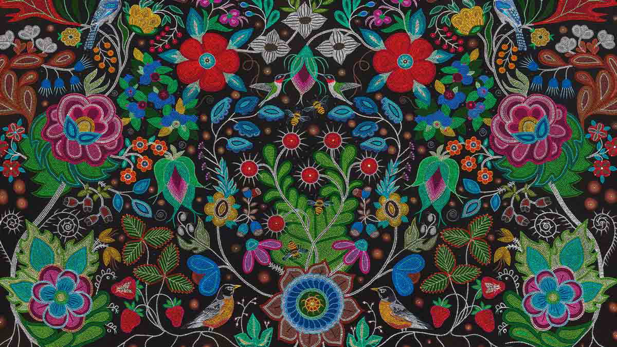 christi belcourt metis flower