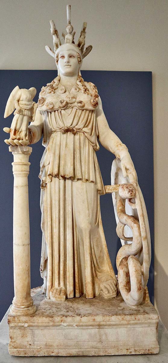 classical sculpture technique athena