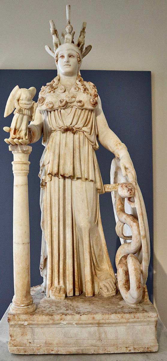 classical sculpture technique athena