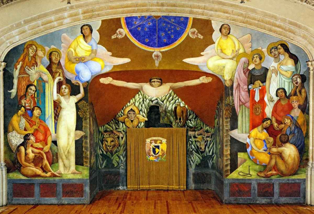 creation diego rivera mural 1922