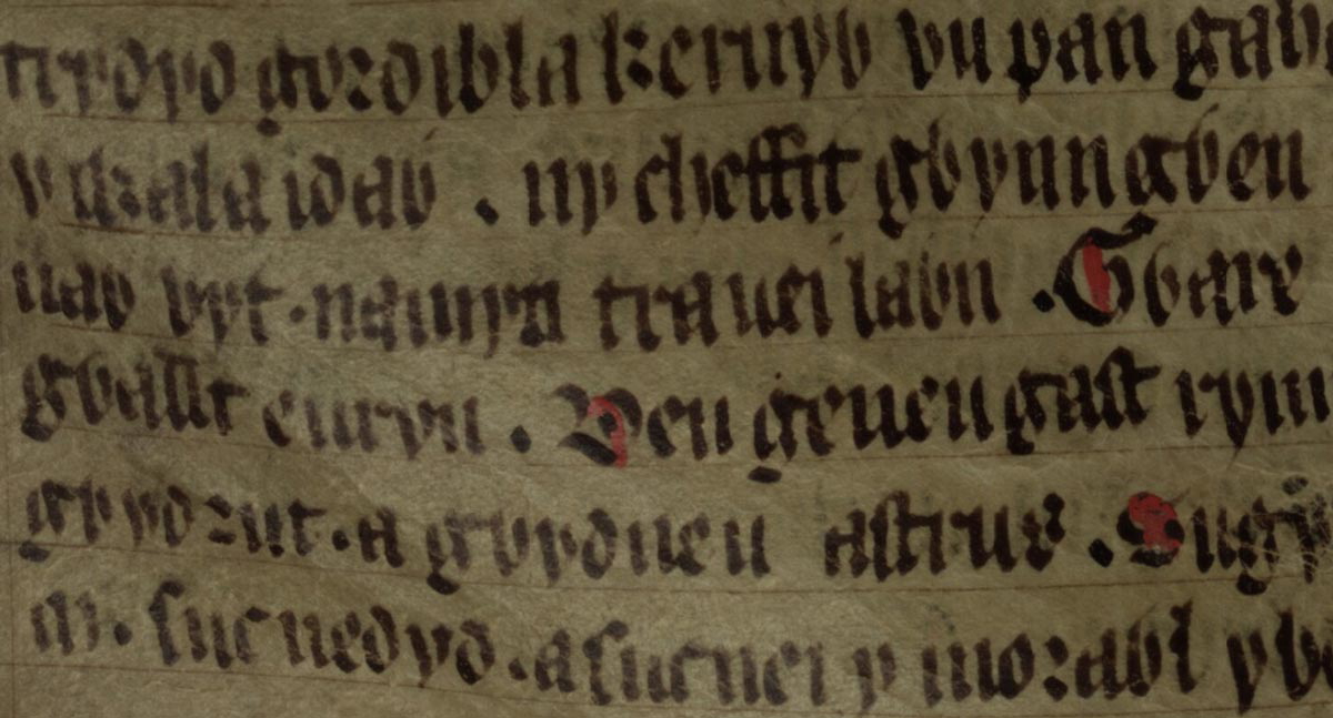 culhwch olwen folio 202v gware gwallt eurin