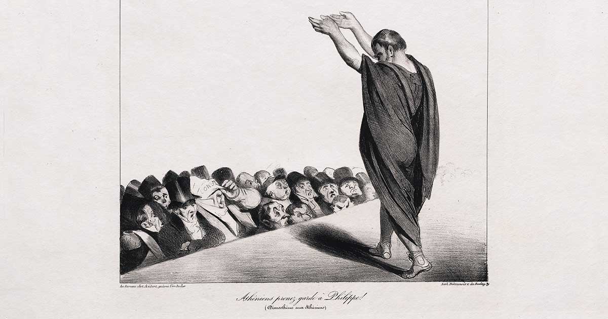 daumier athenians philip demosthenes cleveland