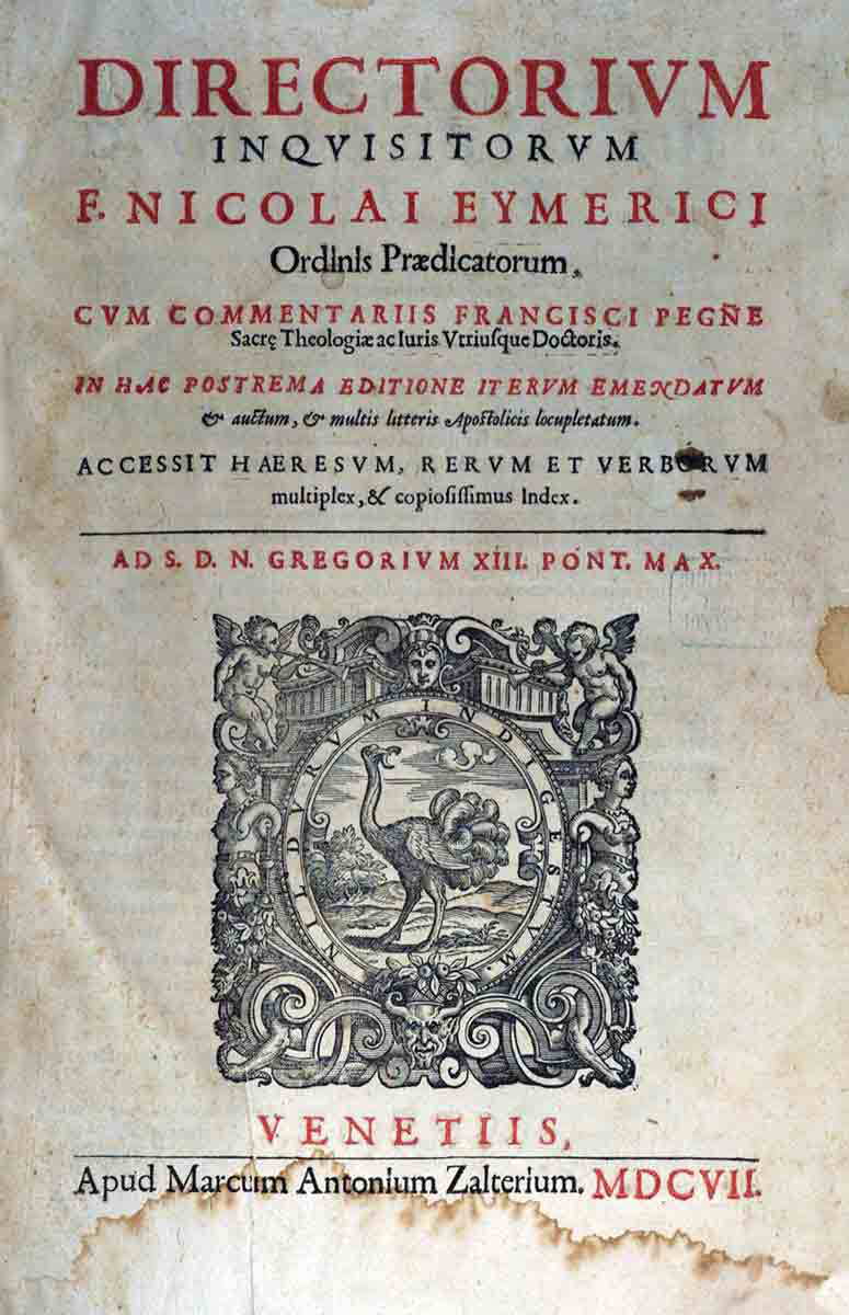 directorium inquisitorum book