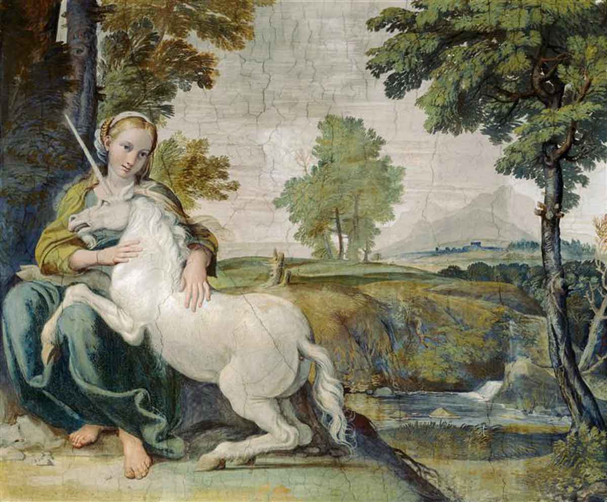 domenichino virgin unicorn painting
