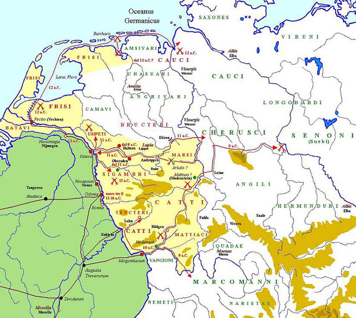 drusus elder germania campaigns