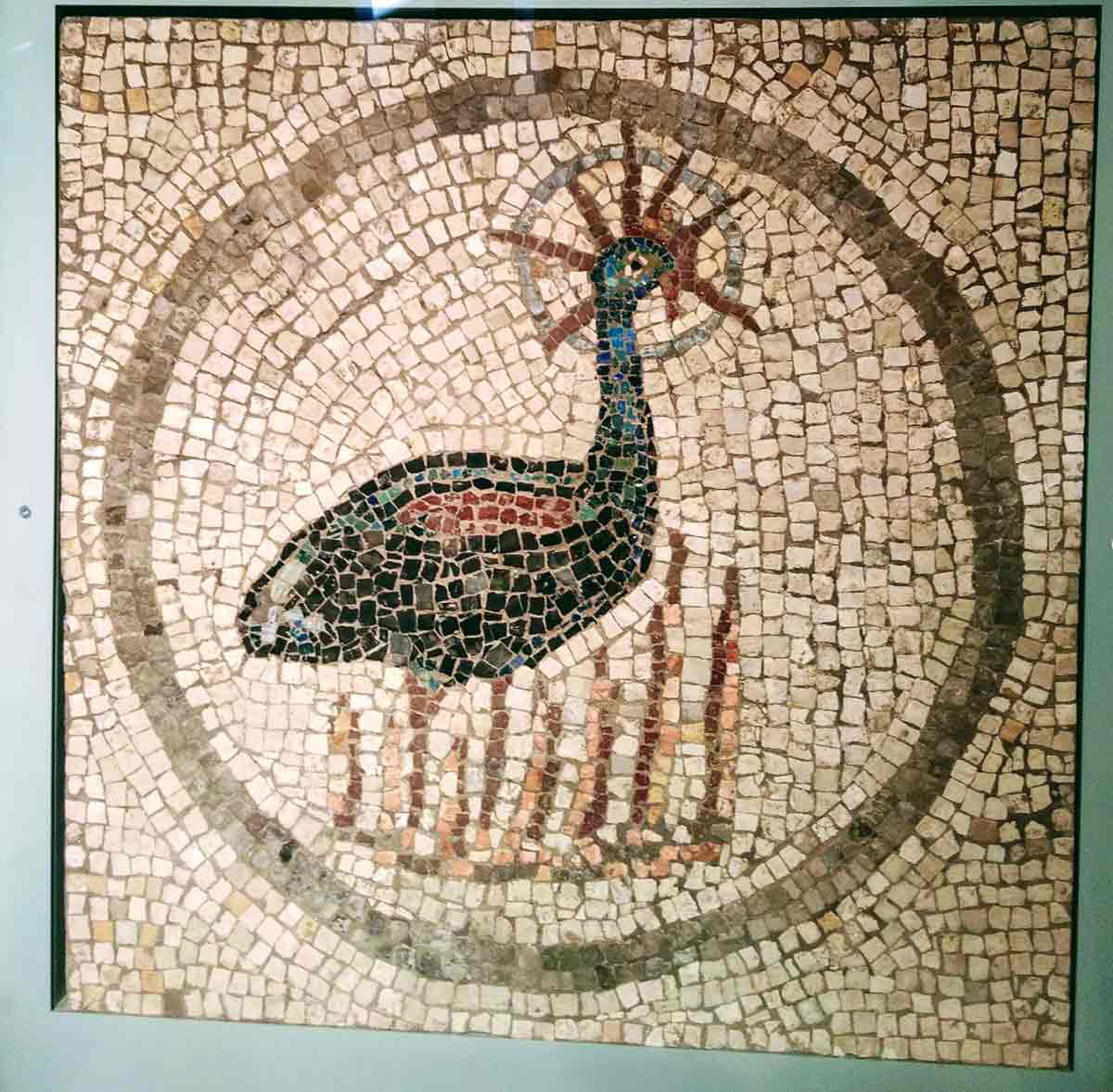 early christian mosaic phoenix