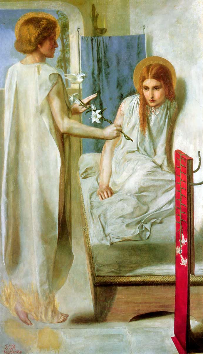 ecce ancilla domini rossetti 1850