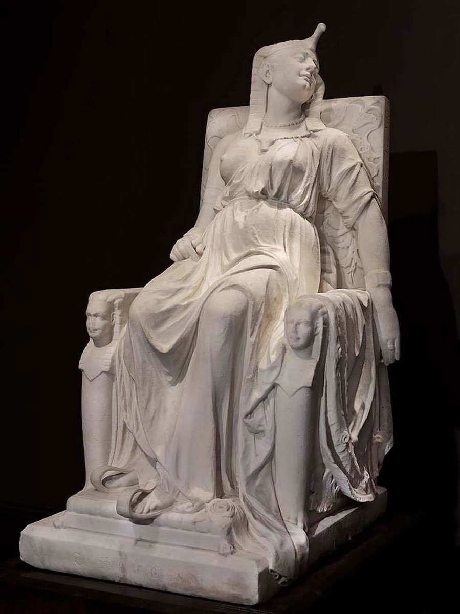 edmonia lewis the death of cleopatra marble sculpture