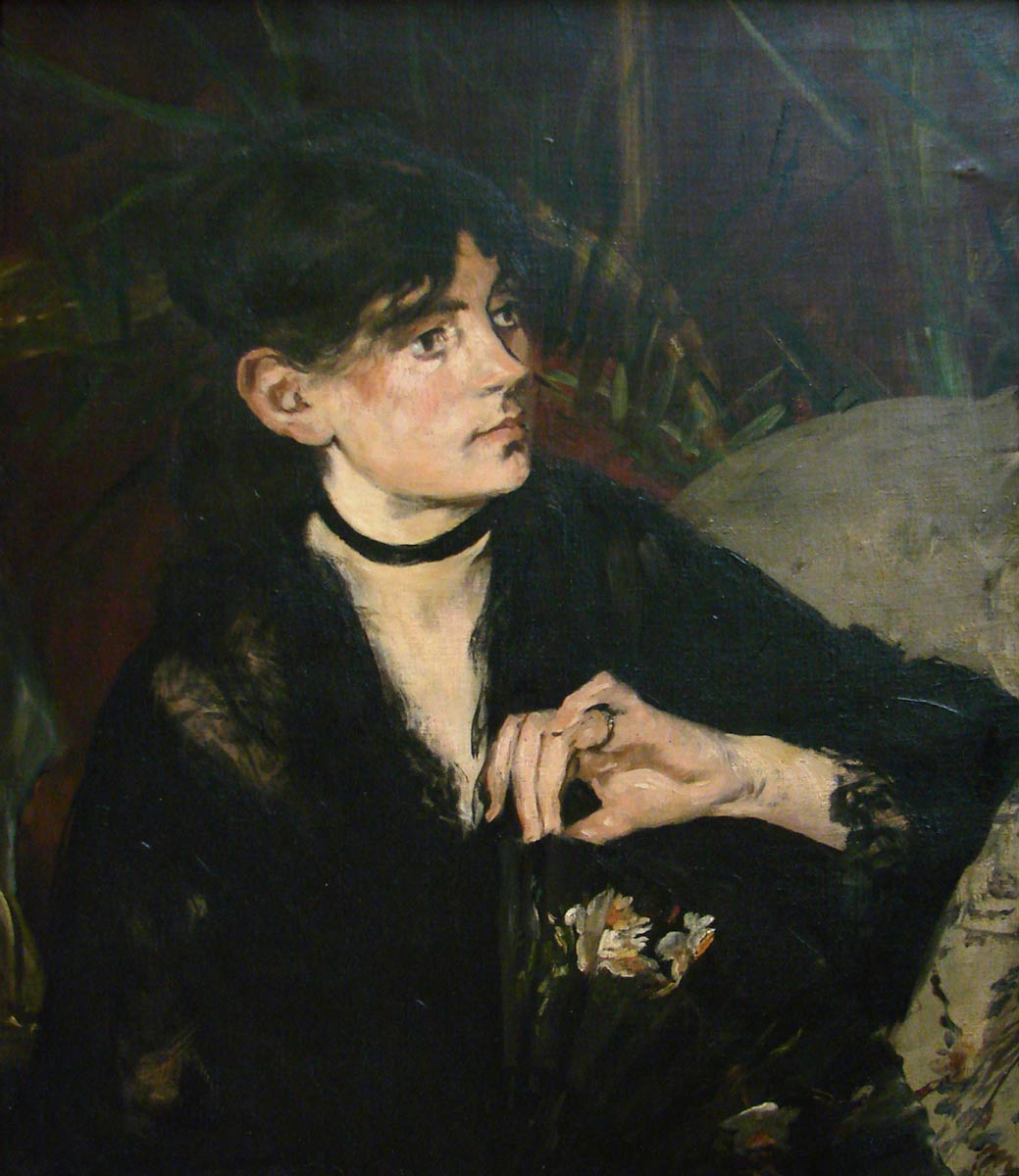 edouard manet berthe fan painting