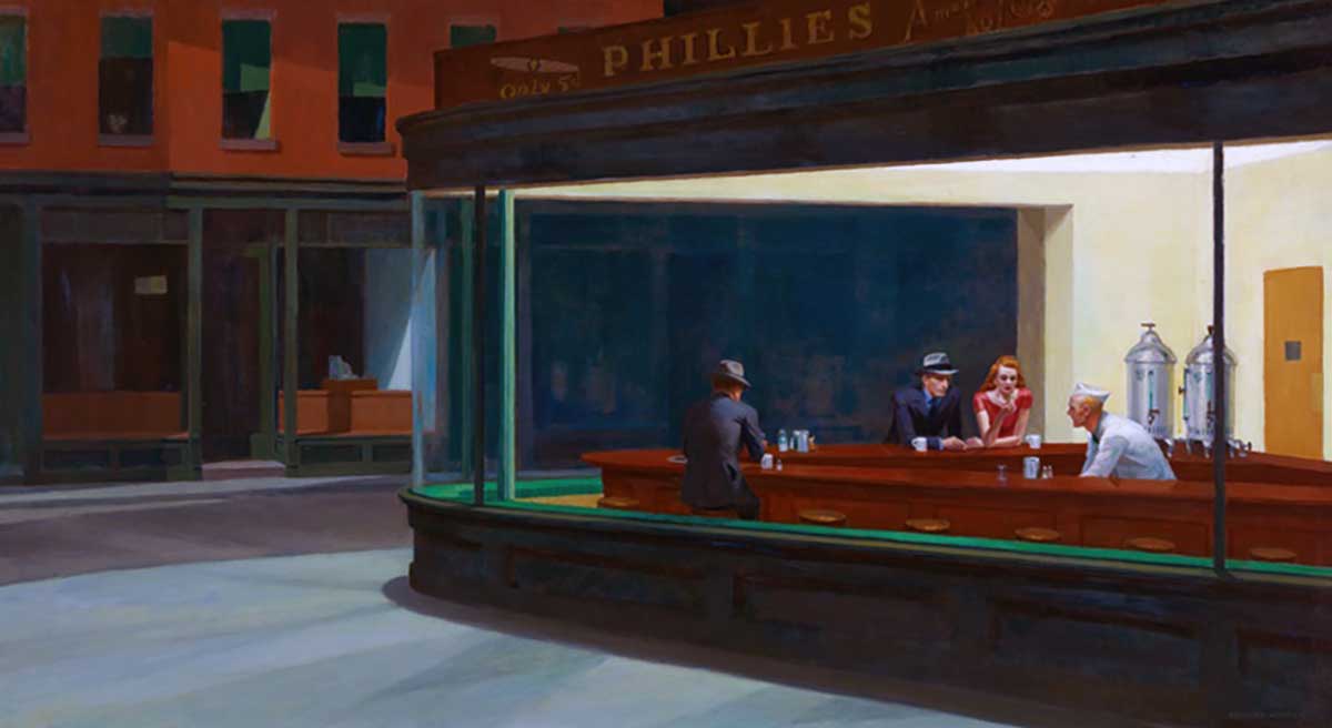 edward hopper nighthawks painting