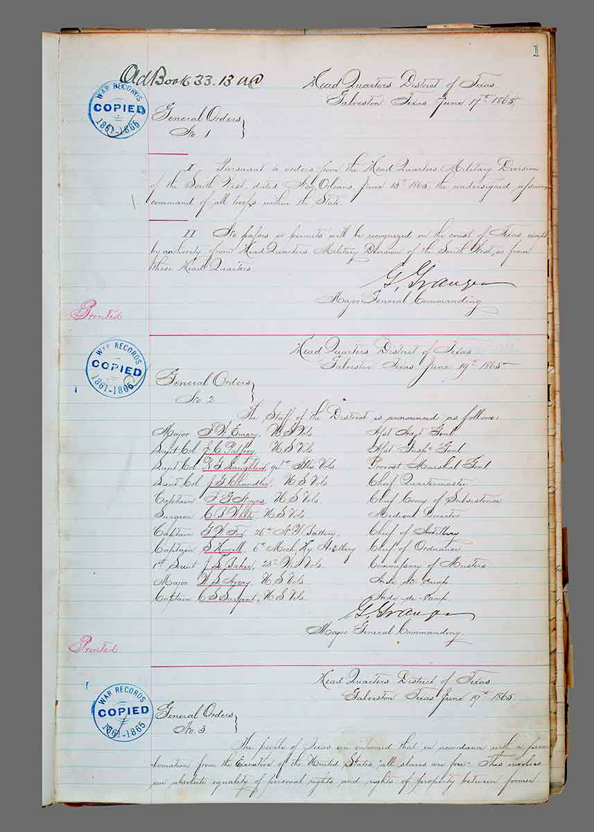 general order 3 galveston juneteenth