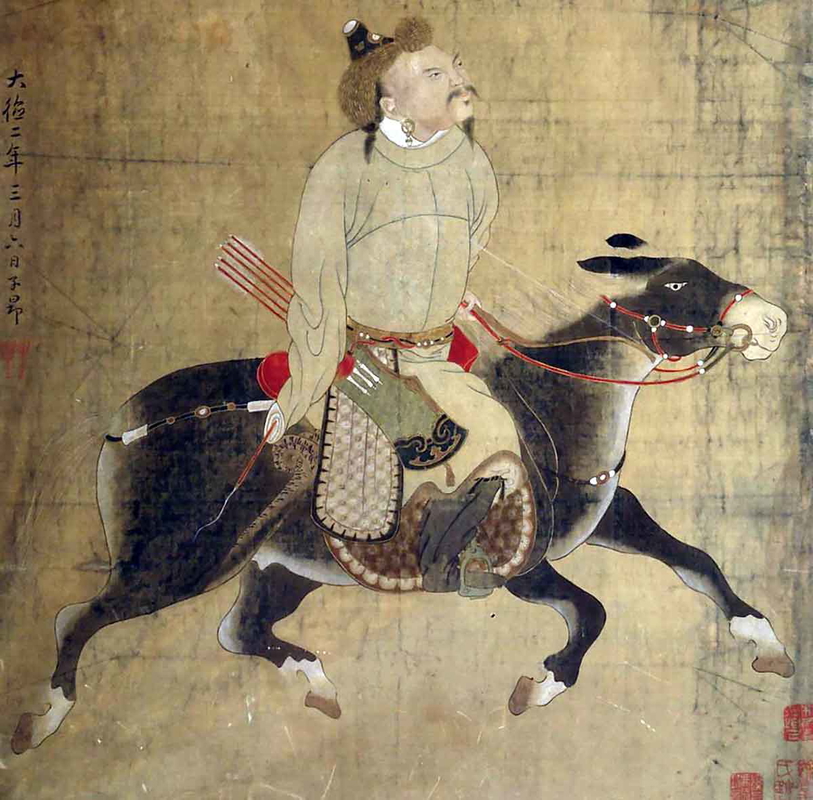 genghis khan on horse