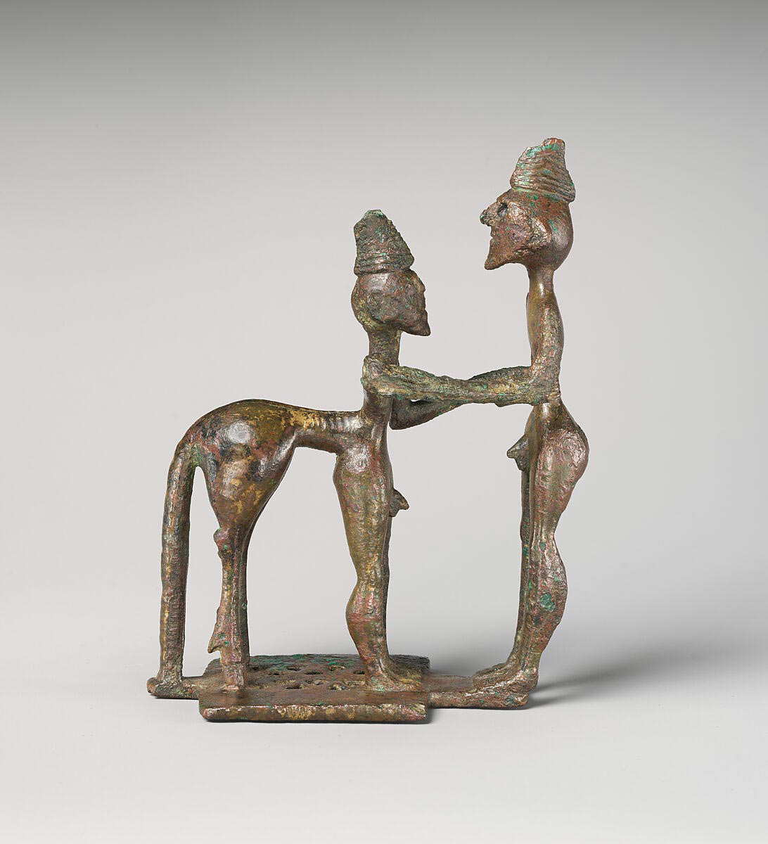 geometric bronze centaur human