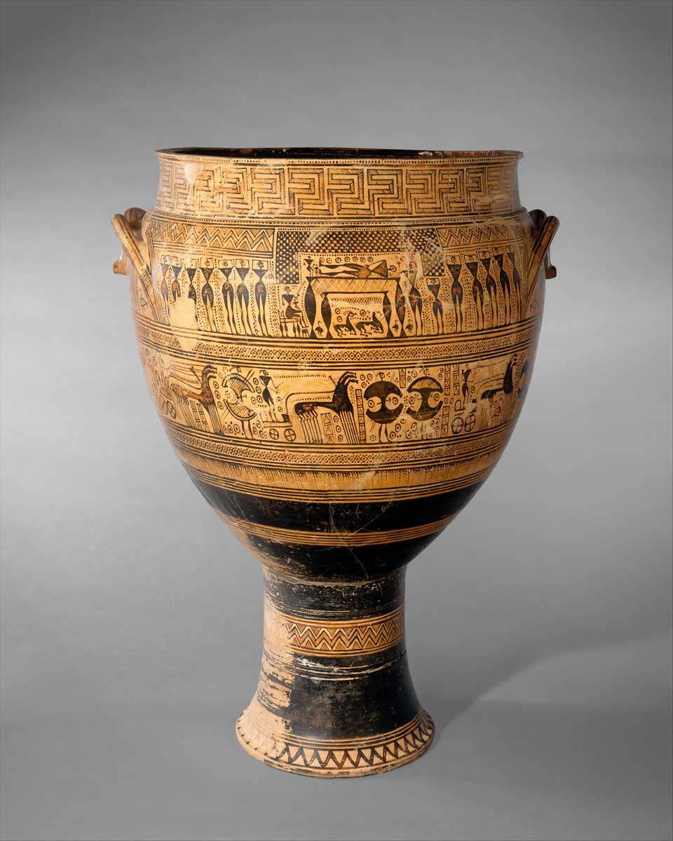 geometric period greek krater