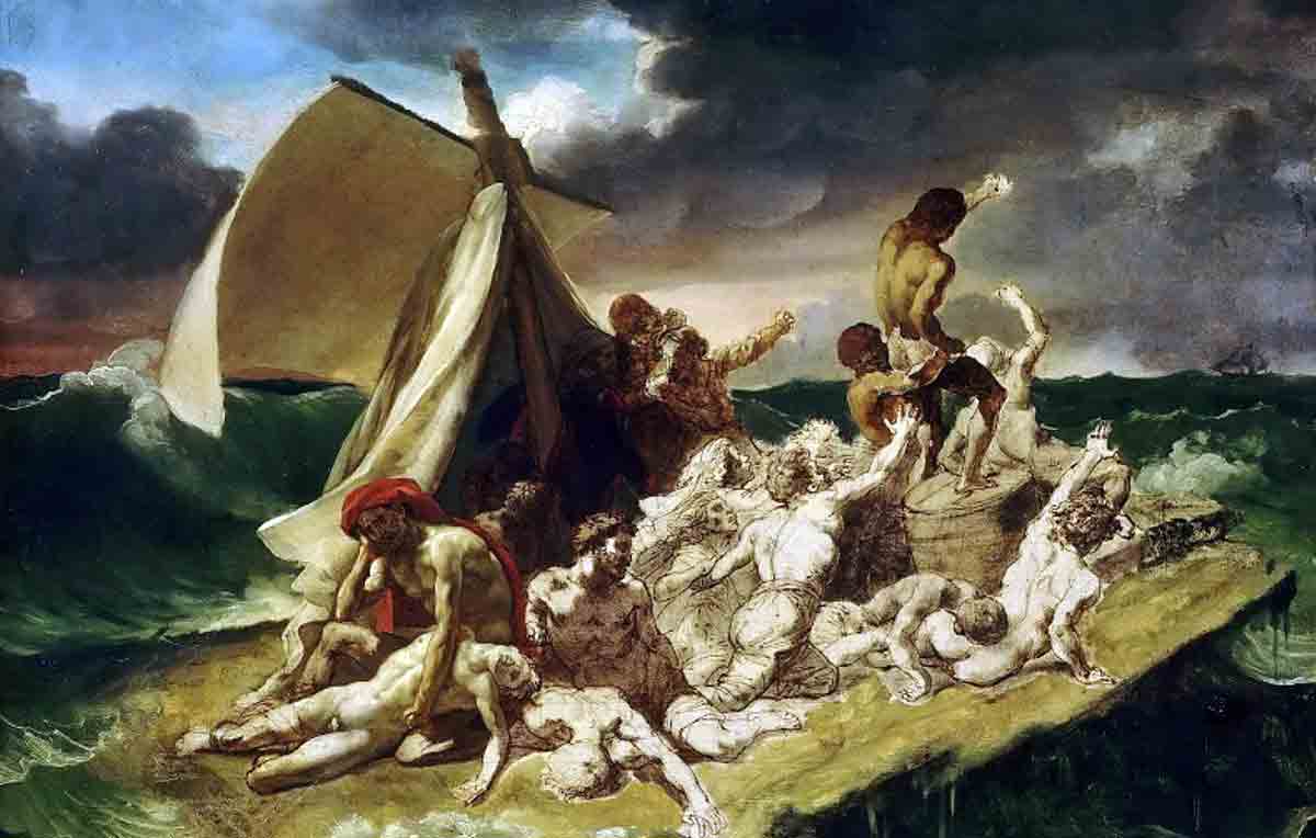 gericault the raft of the medusa sketch