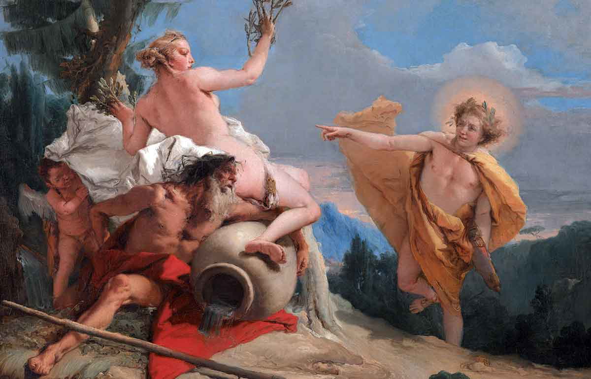 giovanni battista tiepolo apollo pursuing daphne painting