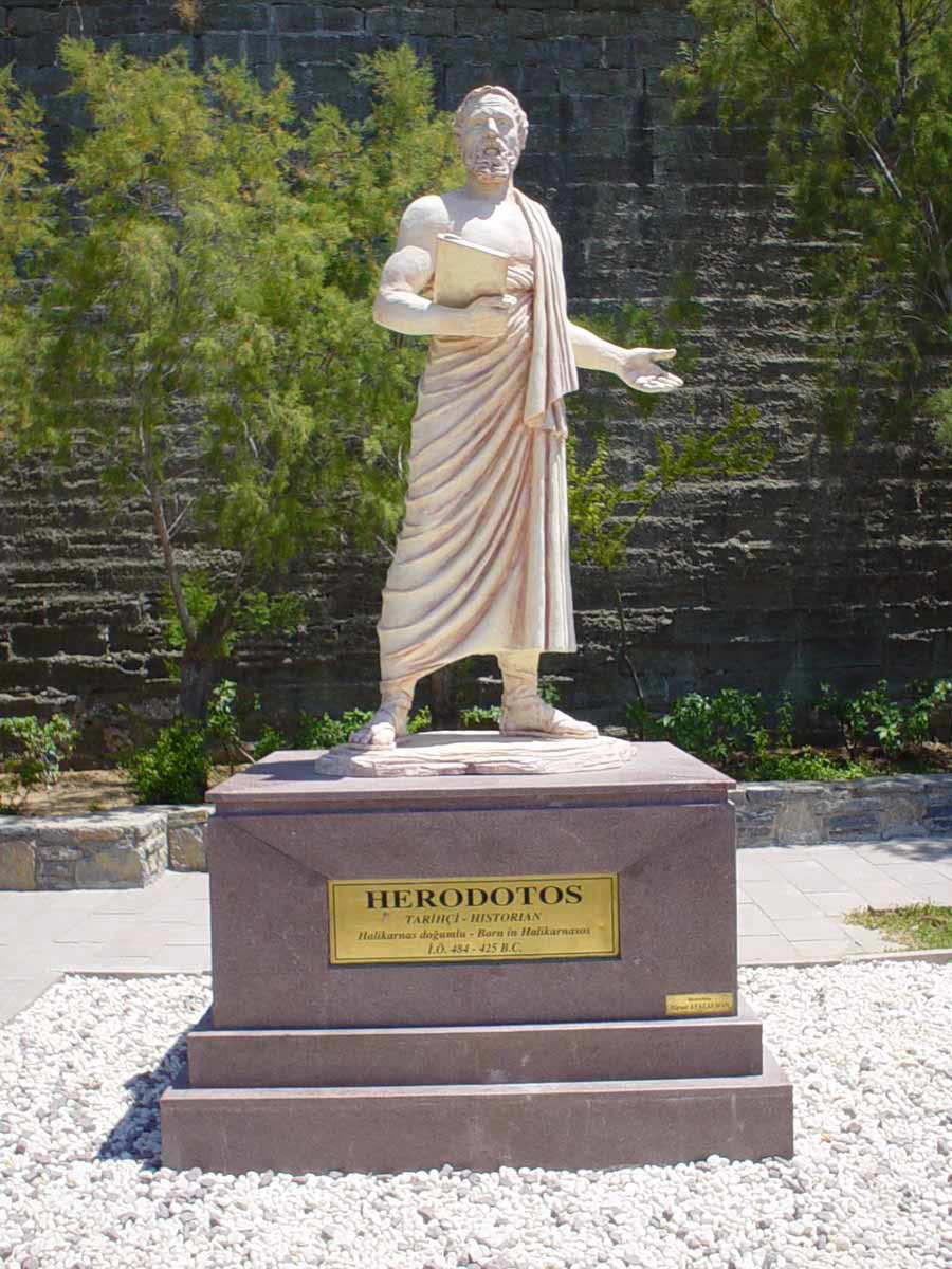 herodotus statue bodrum turkey