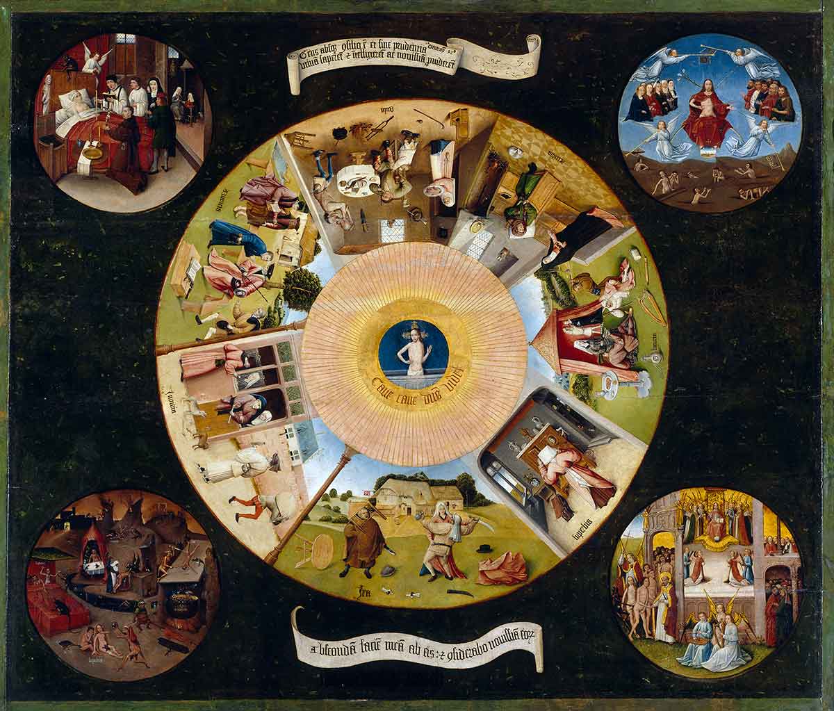 hieronymus bosch seven deadly sins painting