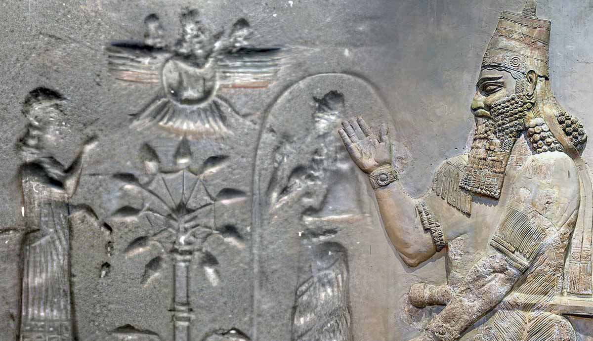 how ancient assyria used religion