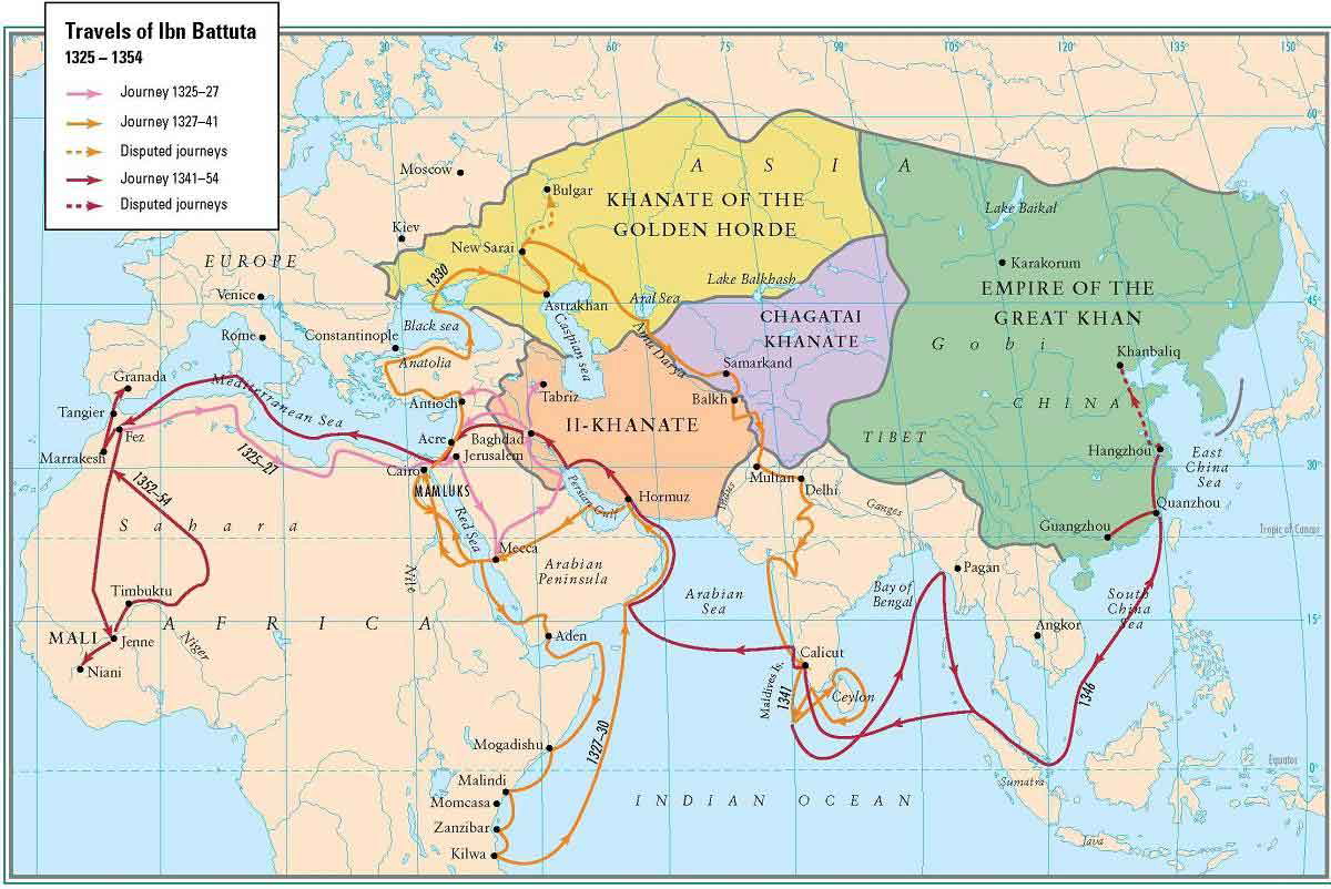 ibn battuta route map