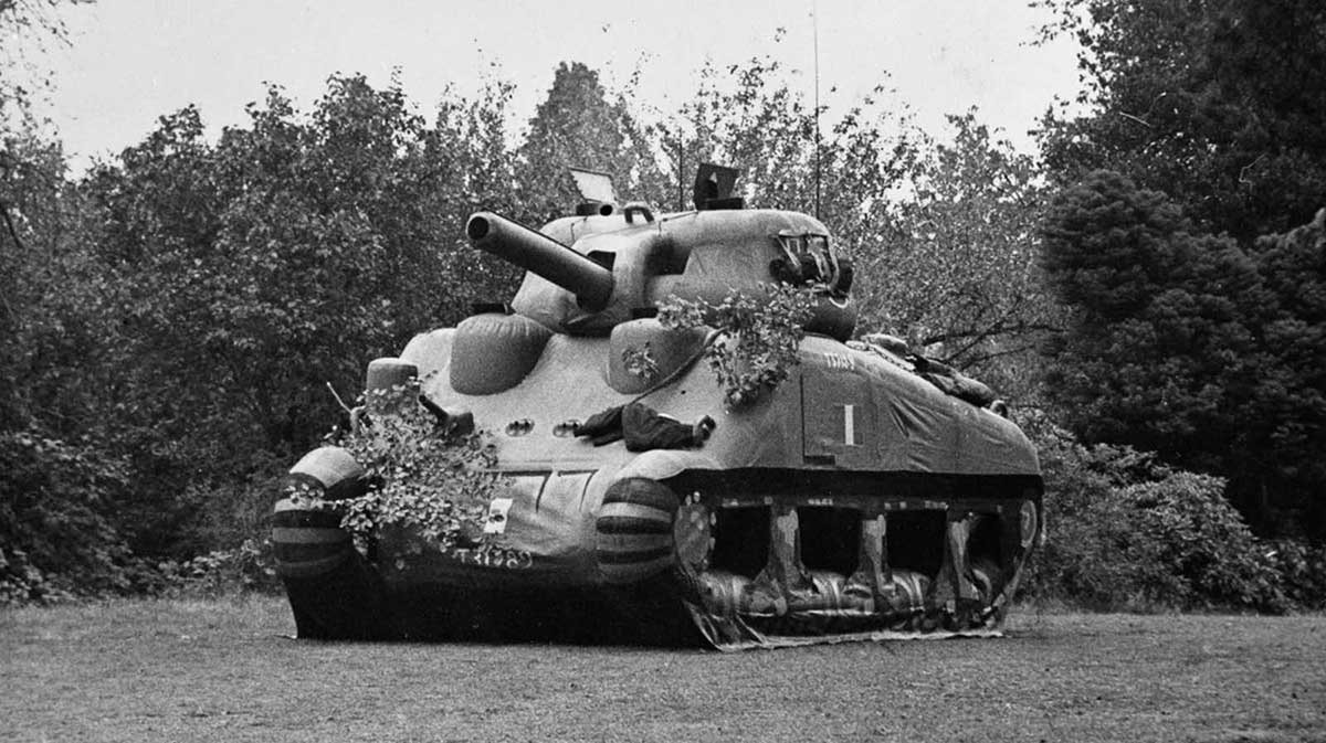 inflatable tank ghost army ww2