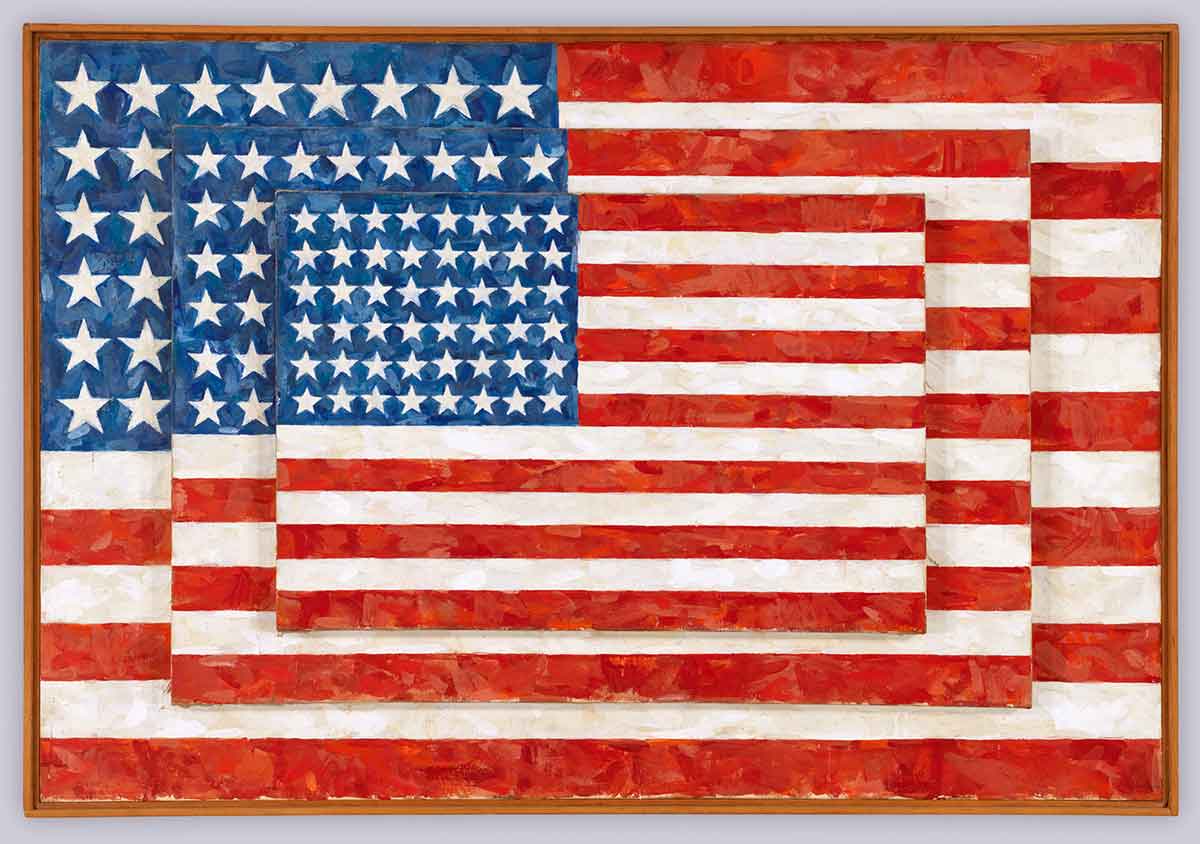 jasper johns three flags