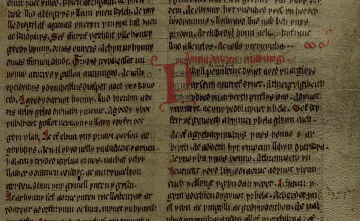 jesus college ms 111 folio 174r mabinogion opening
