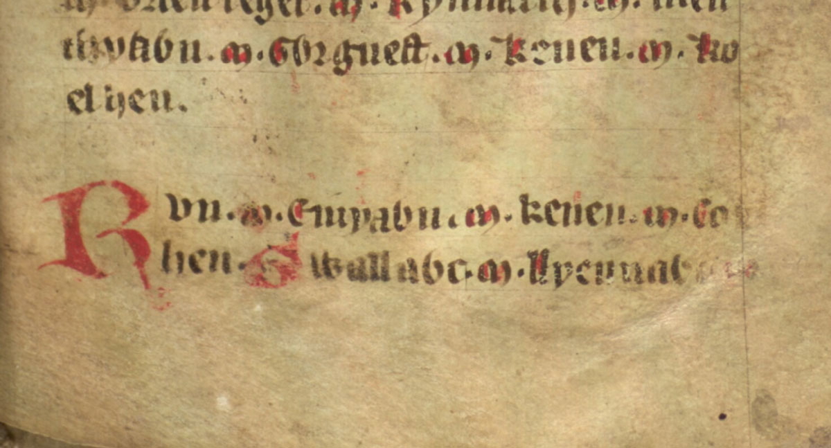 jesus college ms 20 genealogies folio 38r gwallog lleenog