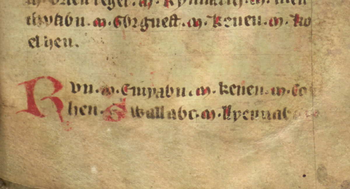 jesus college ms 20 genealogies folio 38r gwallog lleenog