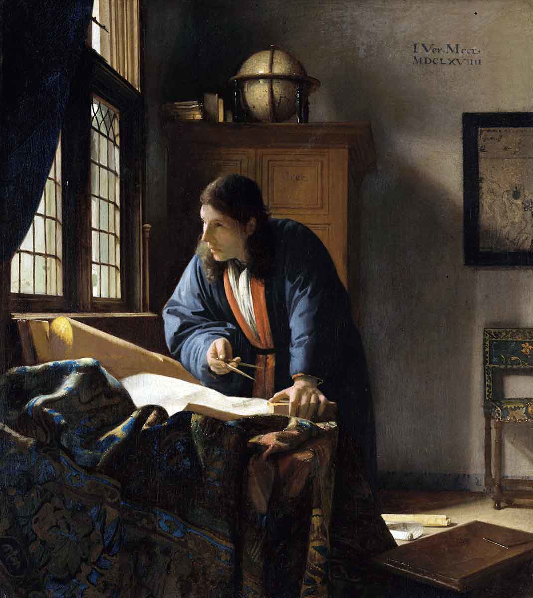johannes vermeer the geographer 1669